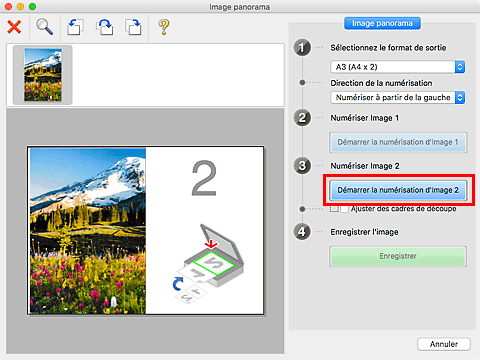 figure : fenêtre Image panorama